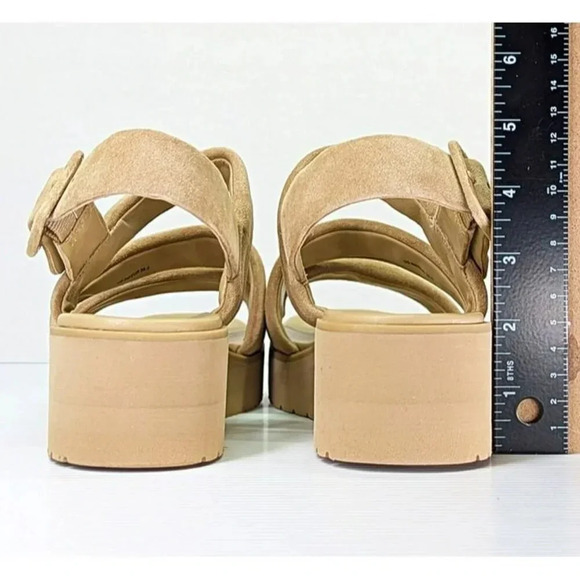 Vince Women's Skylar Strappy Slingback Sandals Dune Suede Size 8 M (MSRP $280) - Picture 8 of 11